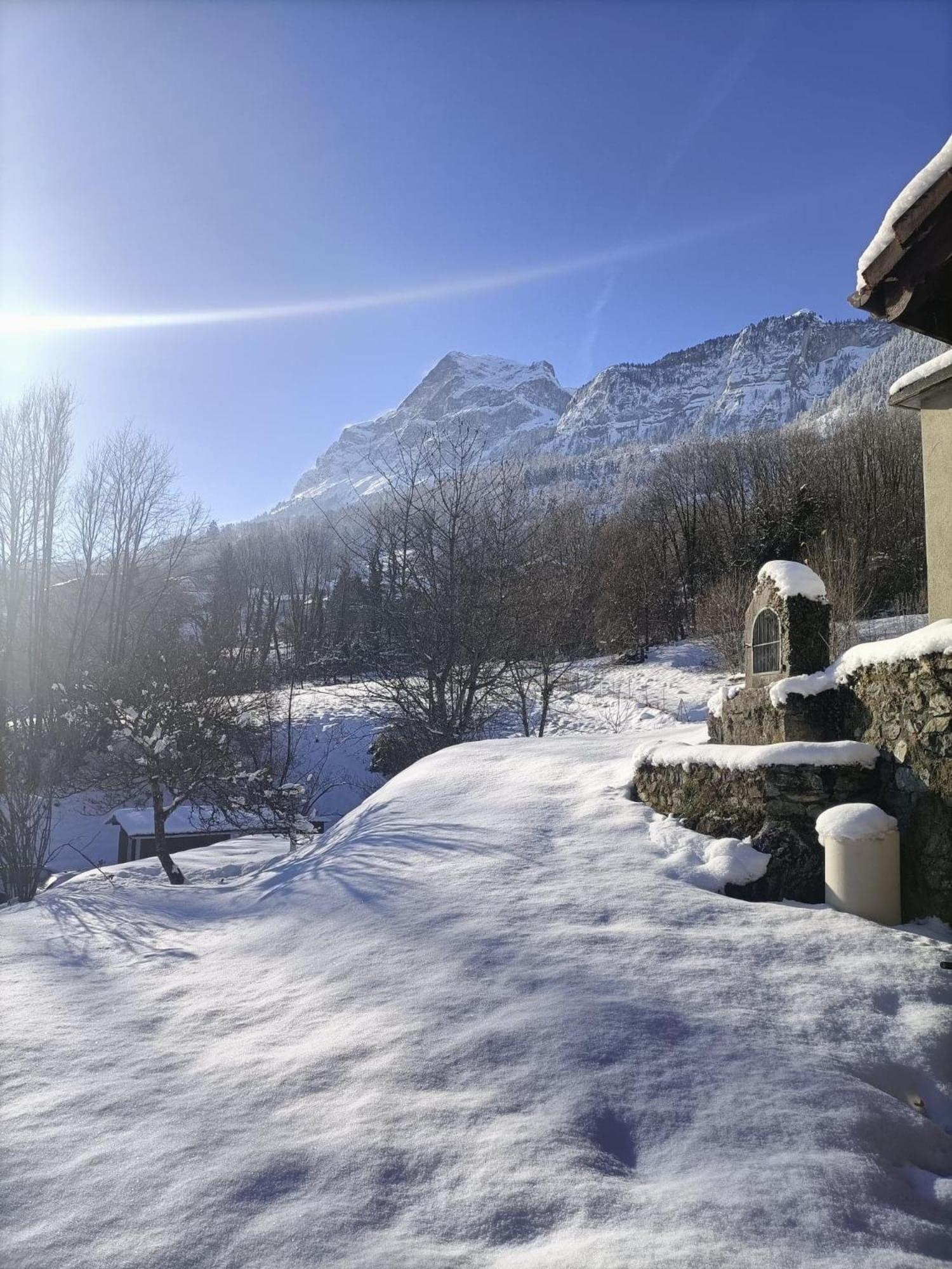 Appartement Cozy 100M2 Dans Chalet Savoyard Magland Luaran gambar